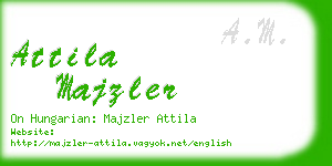 attila majzler business card